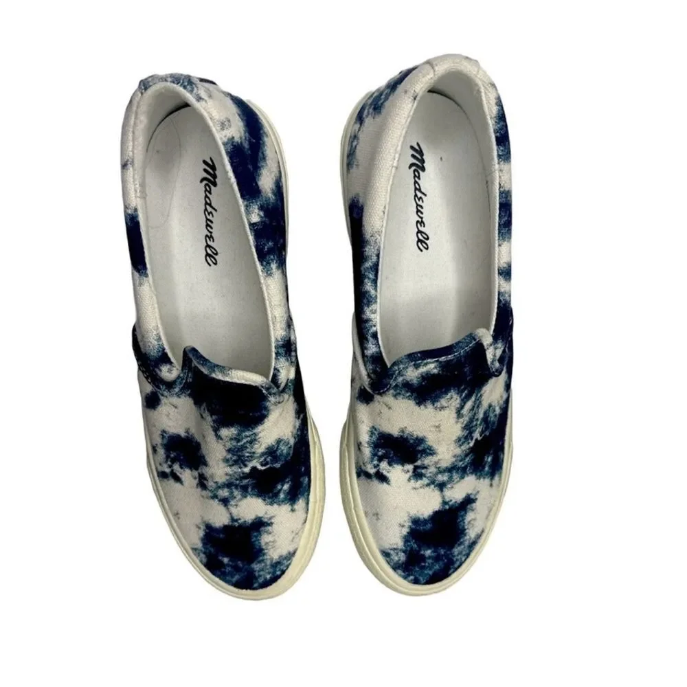Madewell Sidewalk Tie Dye Slip-On Sneakers shoes NWOT Size 7.5